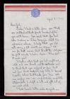 Letter from Sgt. Peter Taylor to wife Eleanor